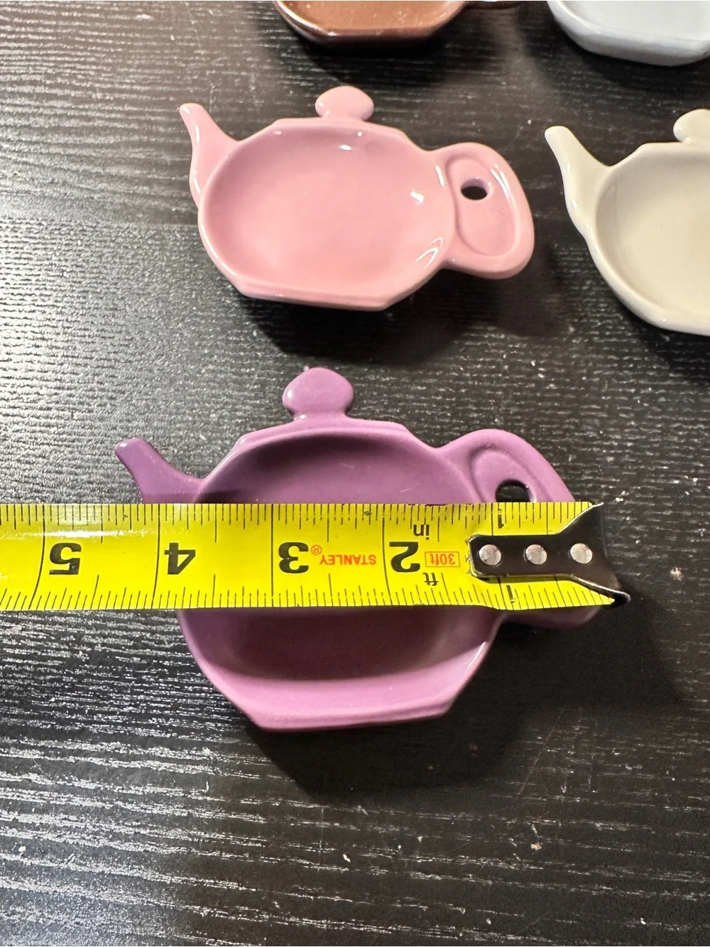 Vintage Chantal Set Of 5 Tea Bag,  Tea Strainer, Spoon Rest Coozie Stoneware